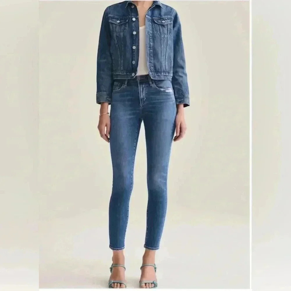 AGOLDE Sz 25 Sophie Mid-Rise Ankle Jeans